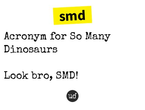 Urban Dictionary: smd